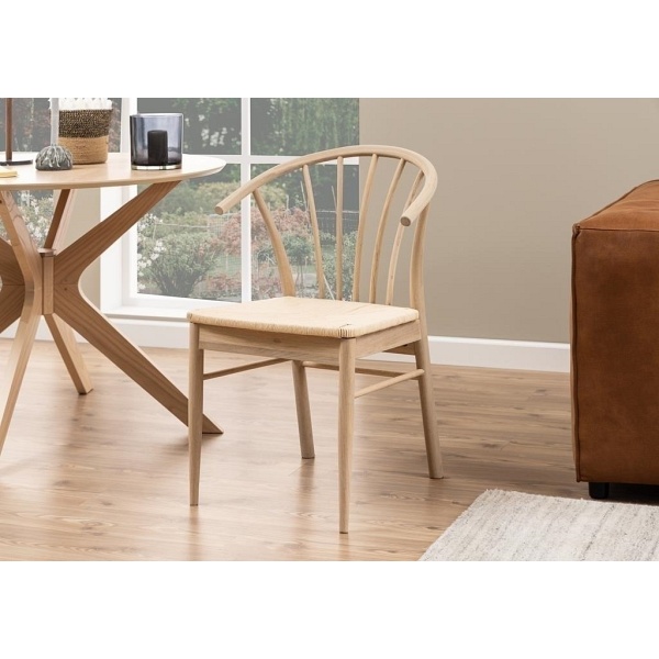 Krzesło z podłokietnikami Cassandra natu ralne - ACTONA